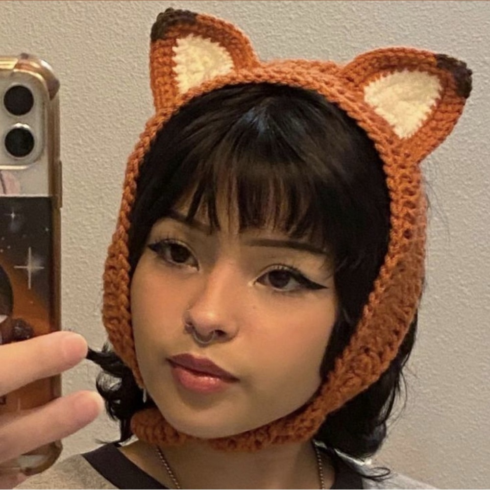 Cute Knit Fox Ear Hat for Kids